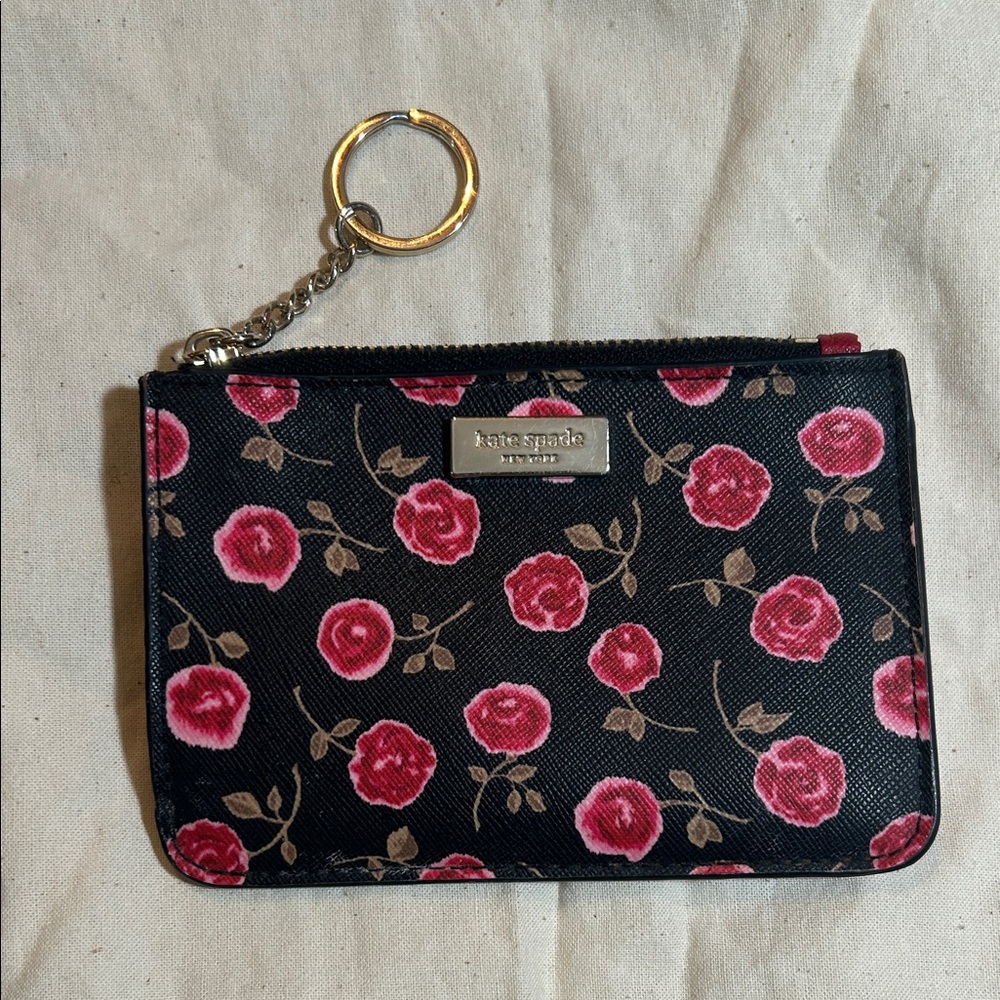Kate Spade Laurel Card Case Wallet with Key Ring